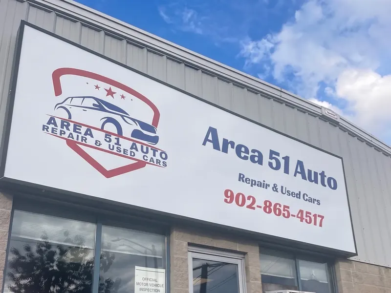 Area 51 Auto storefront at 309 Sackville Dr, Lower Sackville, Nova Scotia